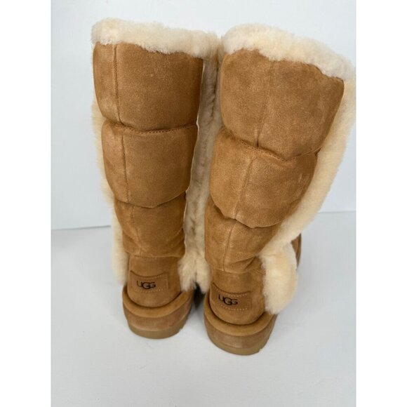 NEW UGG Classic Chillapeak Tall Platform Boots Suede in Chestnut US 8 EU 39 UK 6 - Picture 5 of 8